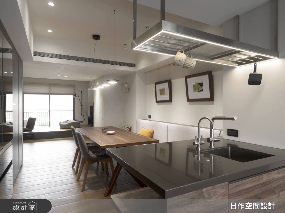 中古屋(5~15年)＿簡約風餐廳中島案例圖片＿日作空間設計有限公司＿日作_36之9