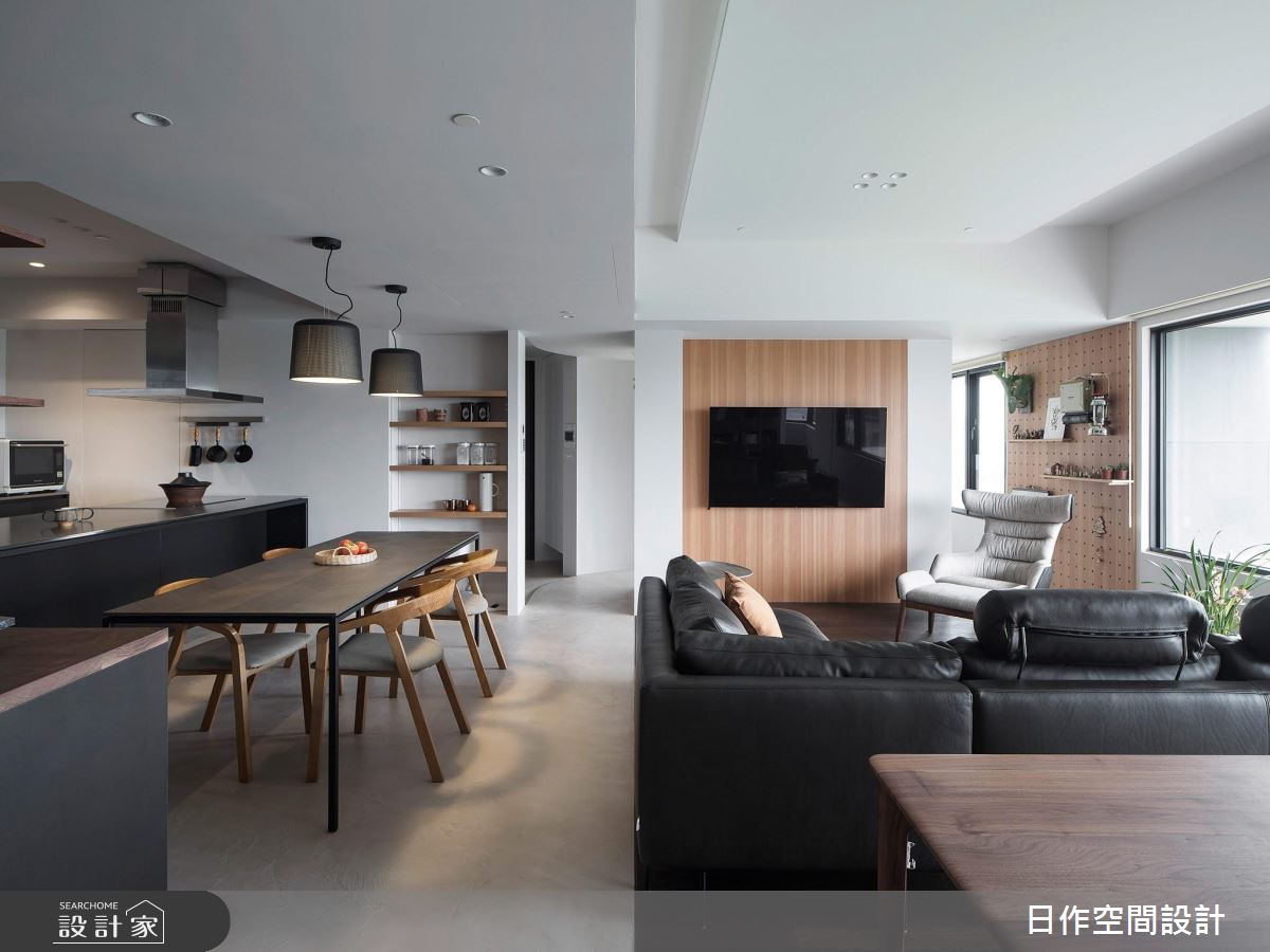 42坪新成屋(5年以下)＿簡約風客廳餐廳案例圖片＿日作空間設計有限公司＿日作_37之10