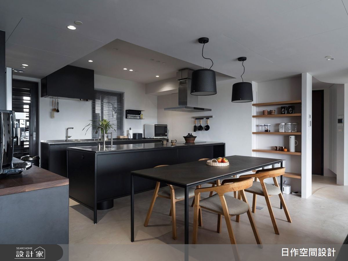 42坪新成屋(5年以下)＿簡約風餐廳中島案例圖片＿日作空間設計有限公司＿日作_37之13