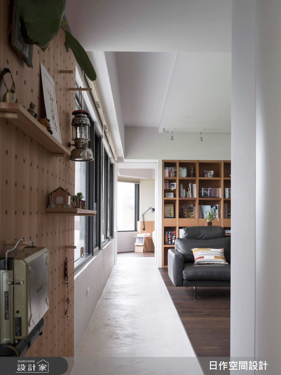 42坪新成屋(5年以下)＿簡約風客廳走廊案例圖片＿日作空間設計有限公司＿日作_37之22