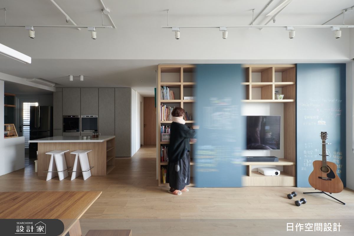 30坪新成屋(5年以下)＿日式無印風客廳餐廳中島案例圖片＿日作空間設計有限公司＿日作_38之5