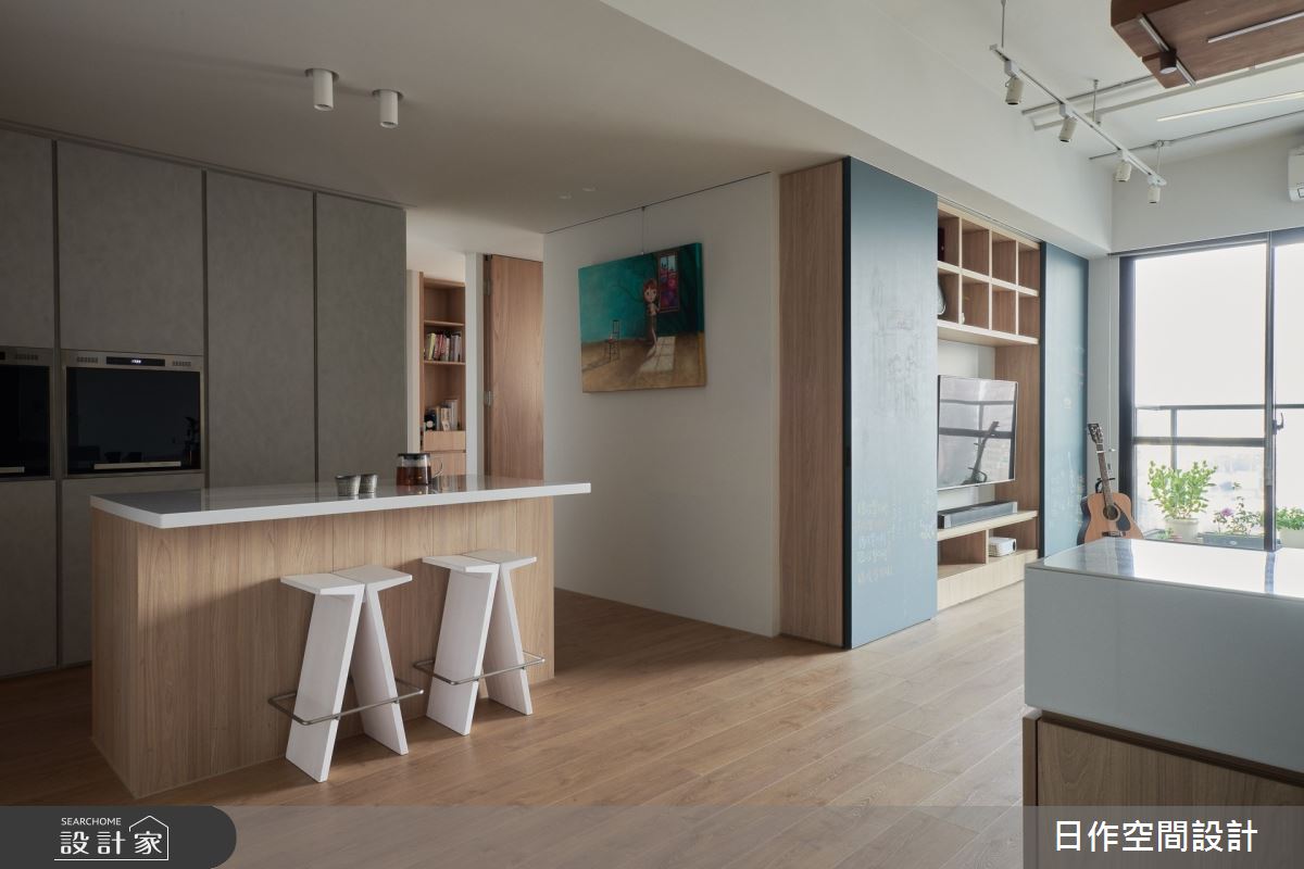 30坪新成屋(5年以下)＿日式無印風餐廳中島案例圖片＿日作空間設計有限公司＿日作_38之7