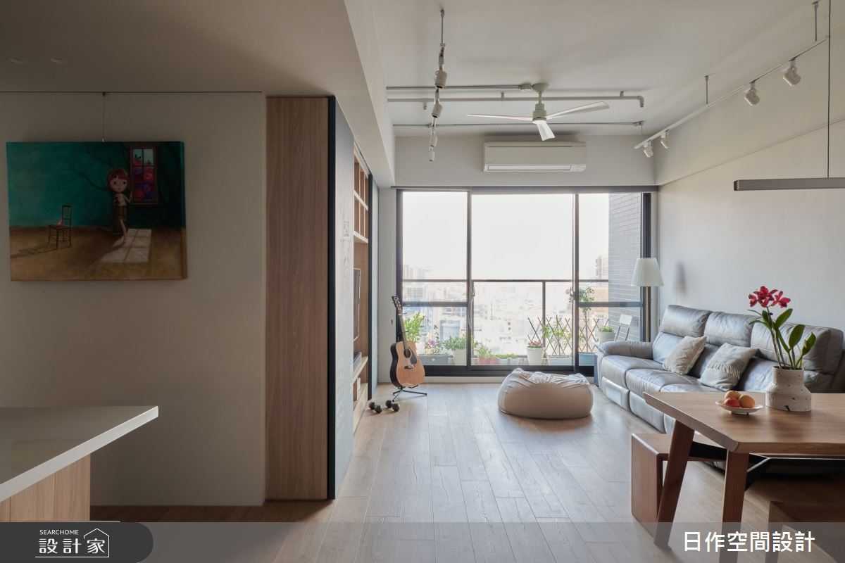 30坪新成屋(5年以下)＿日式無印風客廳案例圖片＿日作空間設計有限公司＿日作_38之10