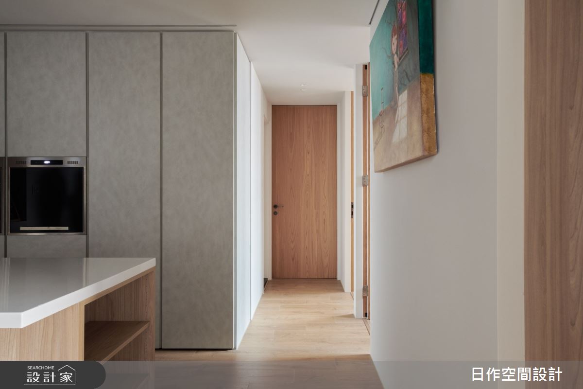 30坪新成屋(5年以下)＿日式無印風走廊中島案例圖片＿日作空間設計有限公司＿日作_38之12