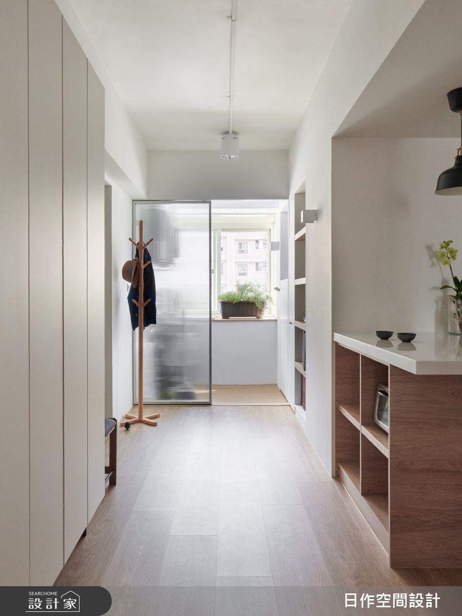 中古屋(5~15年)＿日式無印風走廊陽台中島案例圖片＿日作空間設計有限公司＿日作_42之3