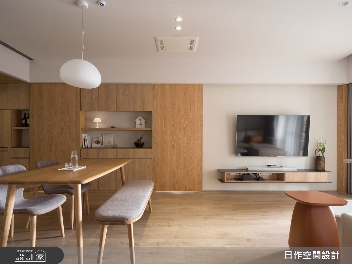 27坪新成屋(5年以下)＿日式無印風客廳餐廳案例圖片＿日作空間設計有限公司＿日作_46之17