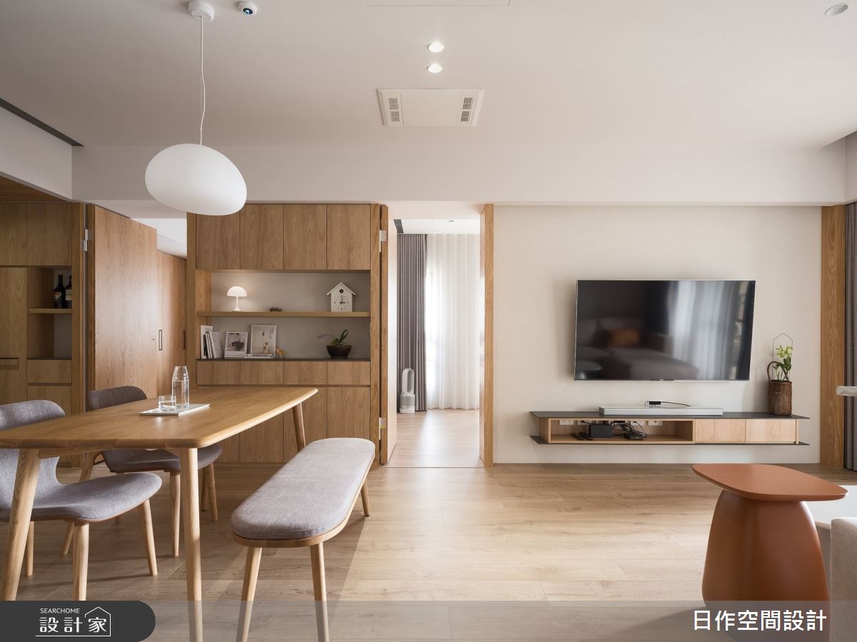 27坪新成屋(5年以下)＿日式無印風客廳餐廳案例圖片＿日作空間設計有限公司＿日作_46之18