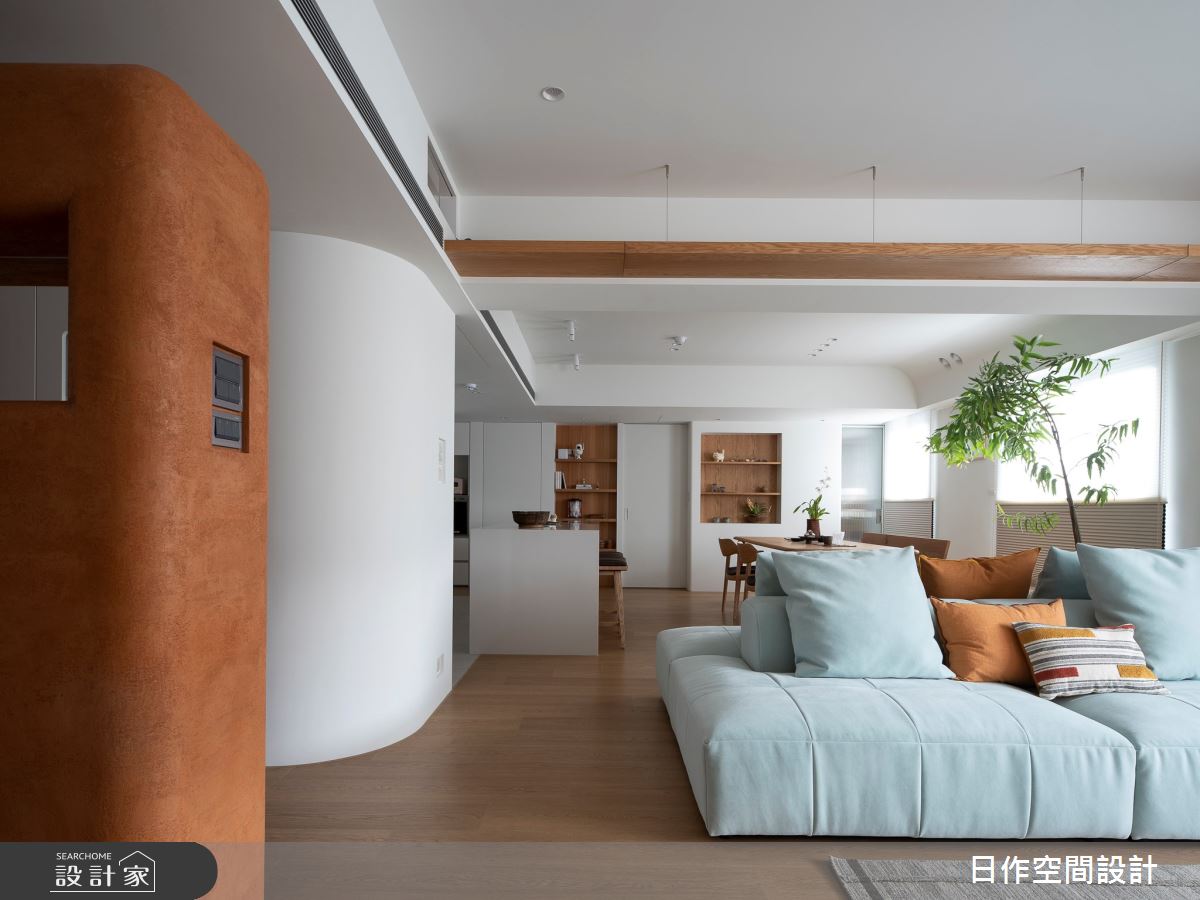50坪老屋(16~30年)＿日式無印風客廳餐廳中島案例圖片＿日作空間設計有限公司＿日作_48之9