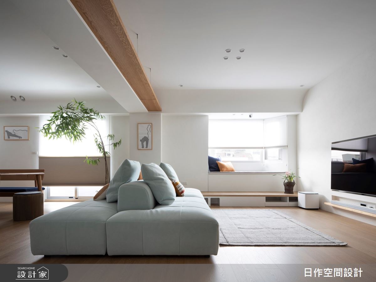 50坪老屋(16~30年)＿日式無印風客廳案例圖片＿日作空間設計有限公司＿日作_48之11