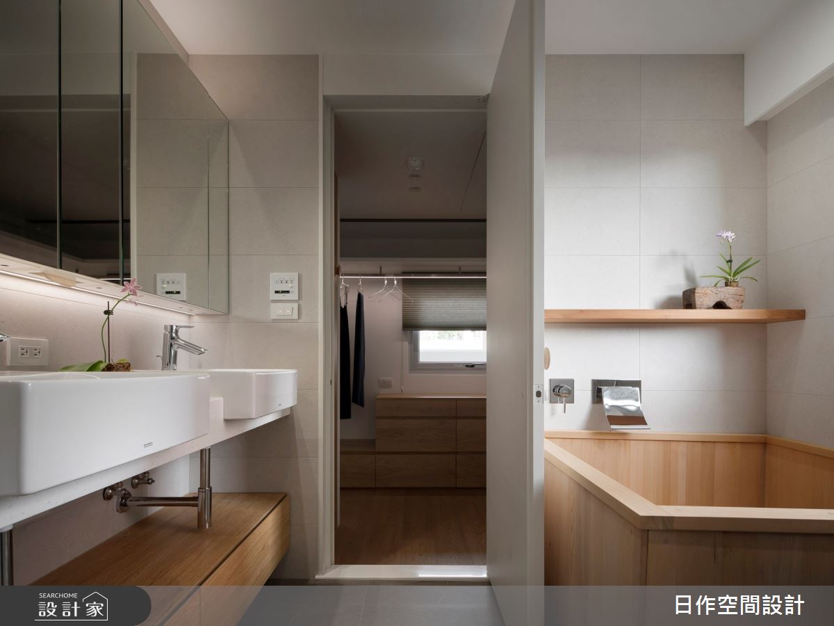 50坪老屋(16~30年)＿日式無印風更衣間浴室案例圖片＿日作空間設計有限公司＿日作_48之40