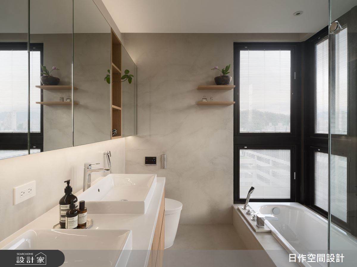 48坪中古屋(5~15年)＿日式無印風浴室案例圖片＿日作空間設計有限公司＿日作_49之36