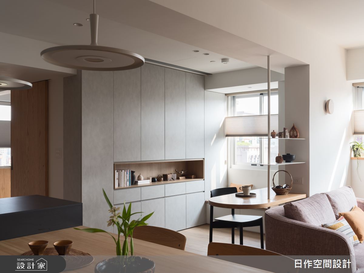 老屋(16~30年)＿日式無印風客廳餐廳書房中島案例圖片＿日作空間設計有限公司＿日作_50之10