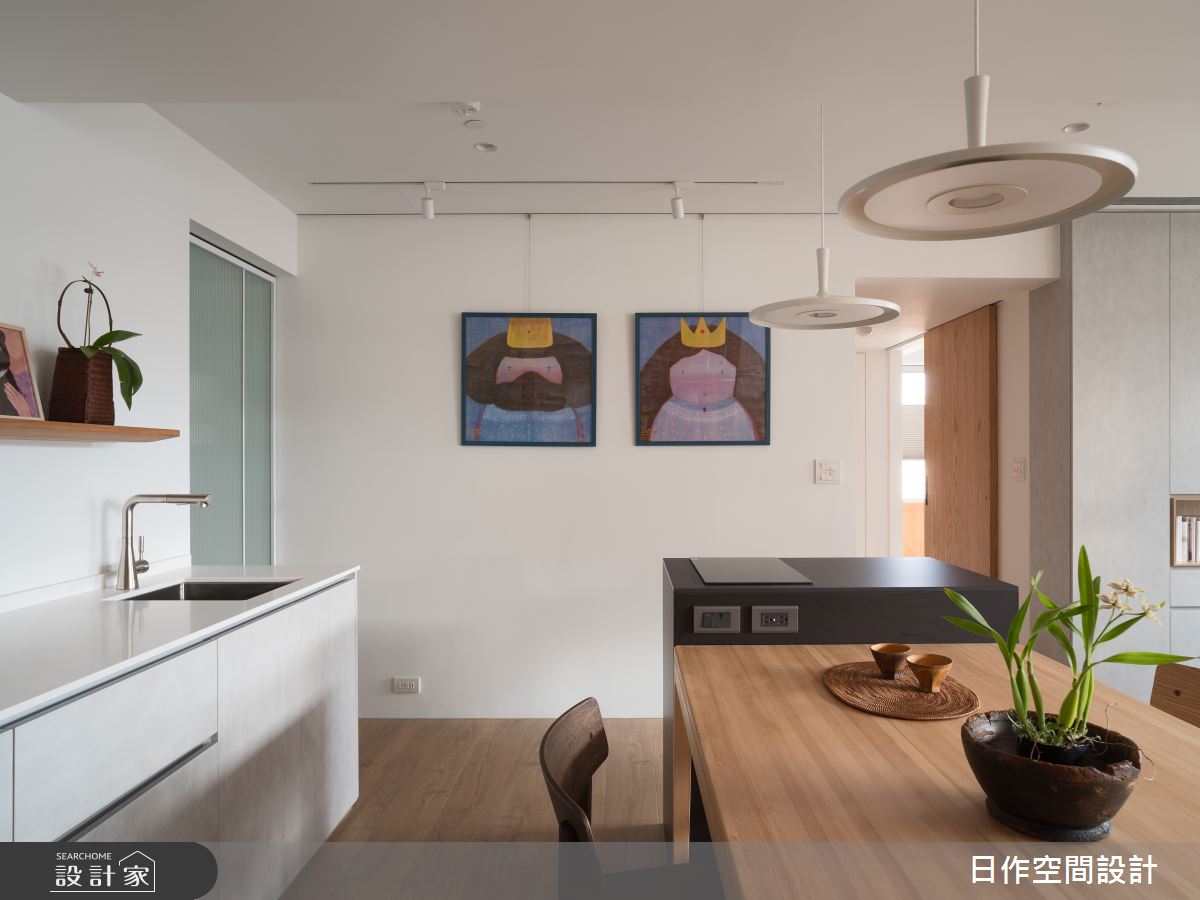 老屋(16~30年)＿日式無印風餐廳中島案例圖片＿日作空間設計有限公司＿日作_50之21