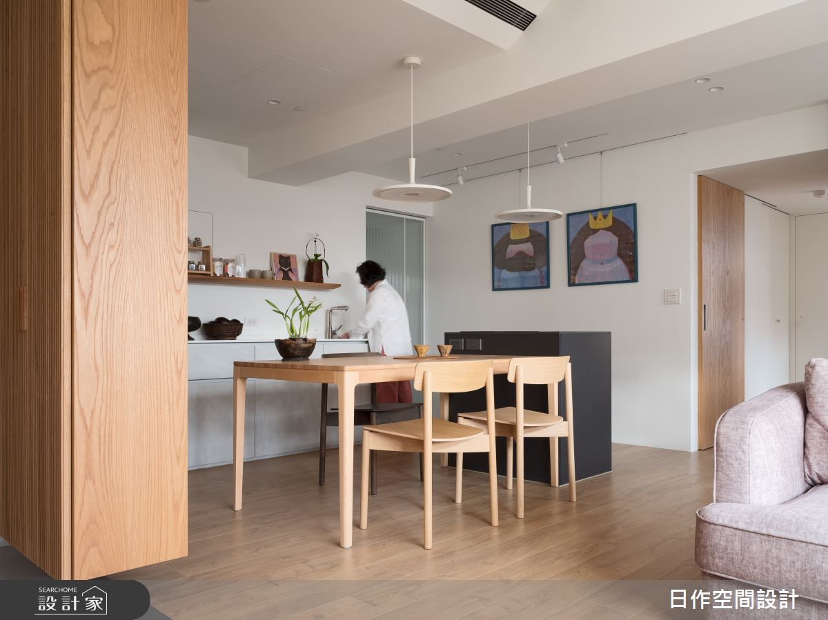 老屋(16~30年)＿日式無印風餐廳中島案例圖片＿日作空間設計有限公司＿日作_50之18