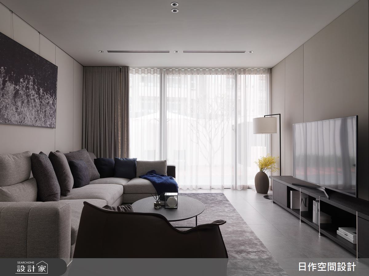 135坪新成屋(5年以下)＿現代渡假風客廳案例圖片＿日作空間設計有限公司＿日作_51之8