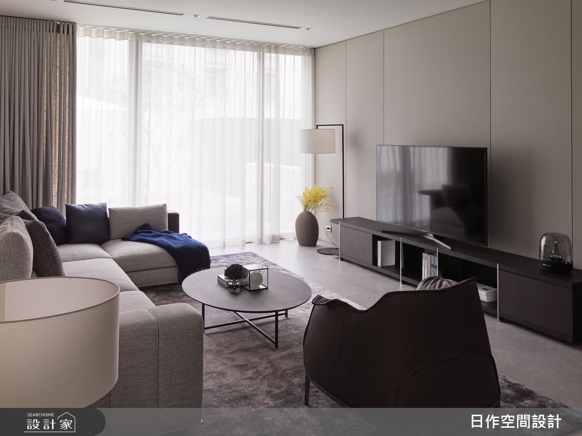 135坪新成屋(5年以下)＿現代渡假風客廳案例圖片＿日作空間設計有限公司＿日作_51之9