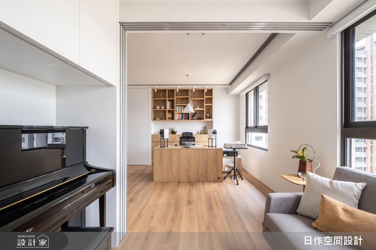 20坪預售屋＿日式無印風客廳書房案例圖片＿日作空間設計有限公司＿日作_52之5