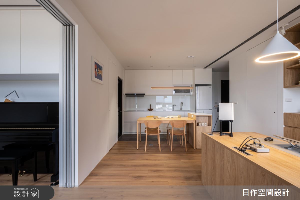 20坪預售屋＿日式無印風餐廳廚房書房中島案例圖片＿日作空間設計有限公司＿日作_52之4