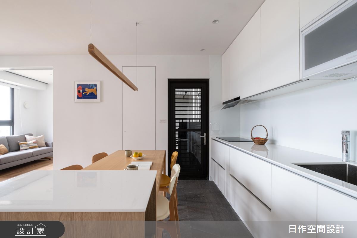 20坪預售屋＿日式無印風餐廳廚房中島案例圖片＿日作空間設計有限公司＿日作_52之16
