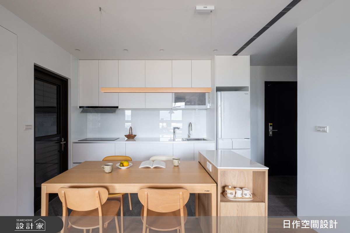 20坪預售屋＿日式無印風餐廳廚房中島案例圖片＿日作空間設計有限公司＿日作_52之15