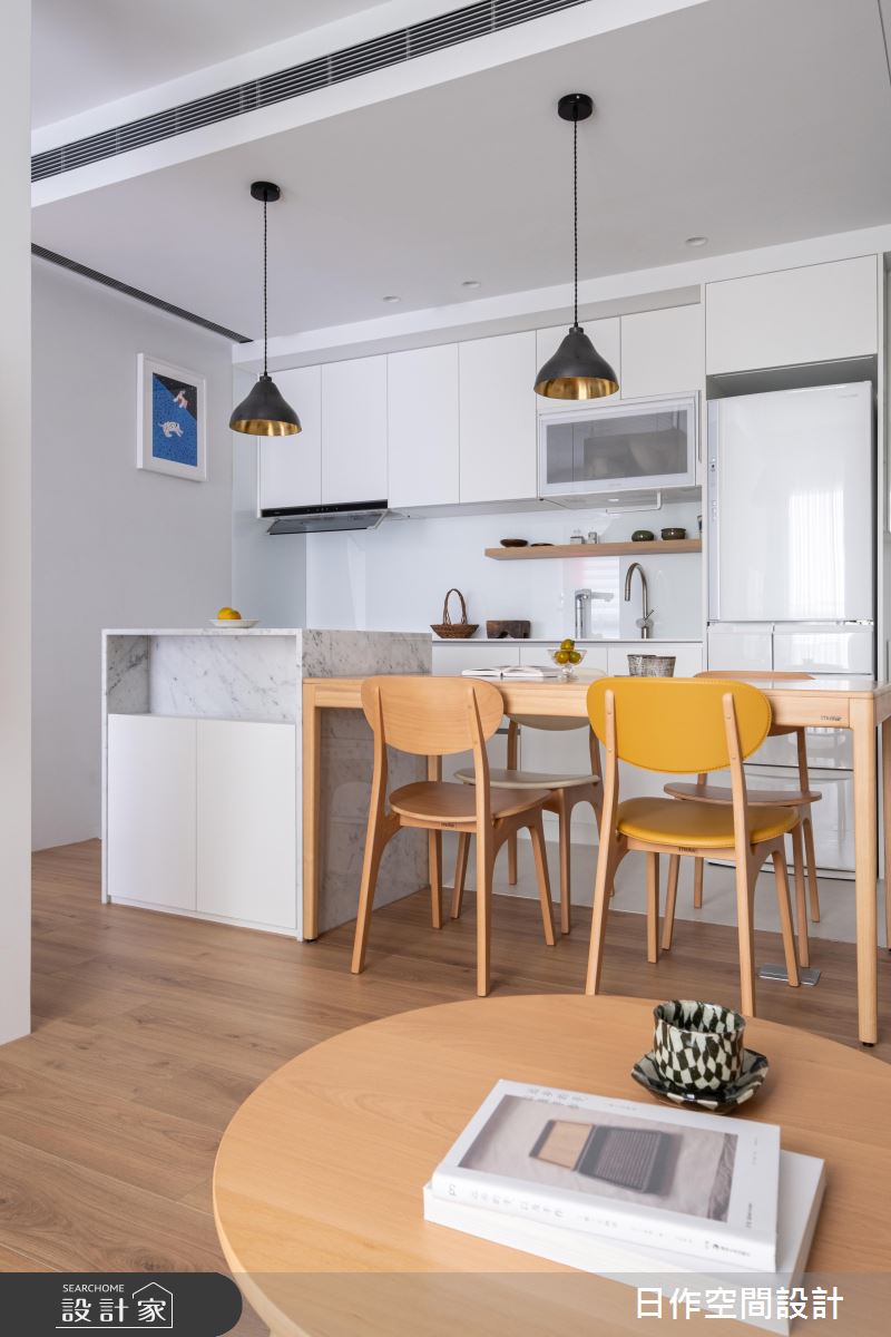 20坪預售屋＿日式無印風客廳餐廳廚房中島案例圖片＿日作空間設計有限公司＿日作_53之10