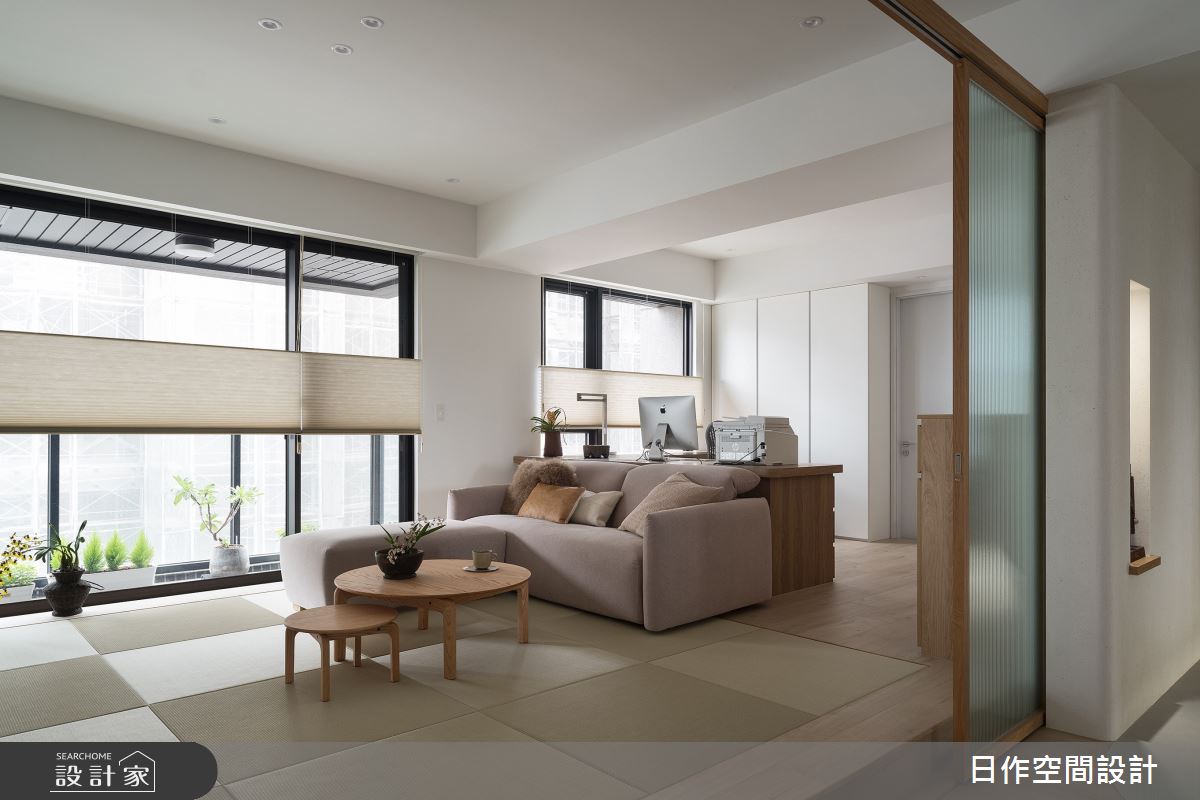 33坪預售屋＿日式無印風客廳案例圖片＿日作空間設計有限公司＿日作_55之8