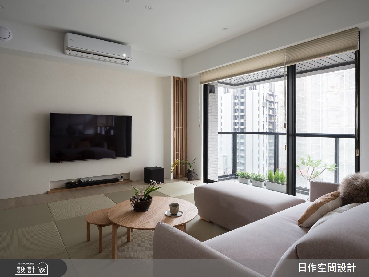 33坪預售屋＿日式無印風客廳案例圖片＿日作空間設計有限公司＿日作_55之9