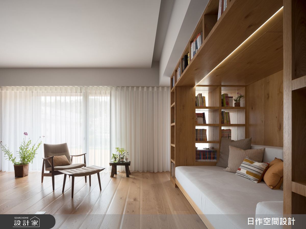 40坪新成屋(5年以下)＿日式無印風客廳案例圖片＿日作空間設計有限公司＿日作_56之5