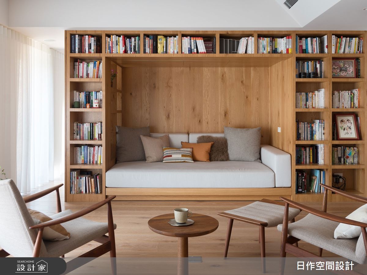 40坪新成屋(5年以下)＿日式無印風客廳案例圖片＿日作空間設計有限公司＿日作_56之7