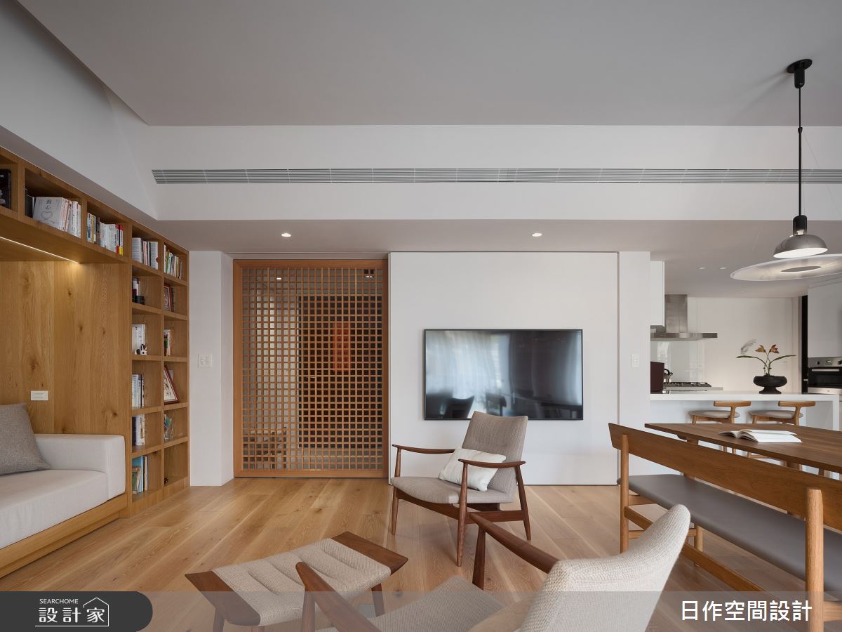 40坪新成屋(5年以下)＿日式無印風客廳餐廳廚房中島案例圖片＿日作空間設計有限公司＿日作_56之8
