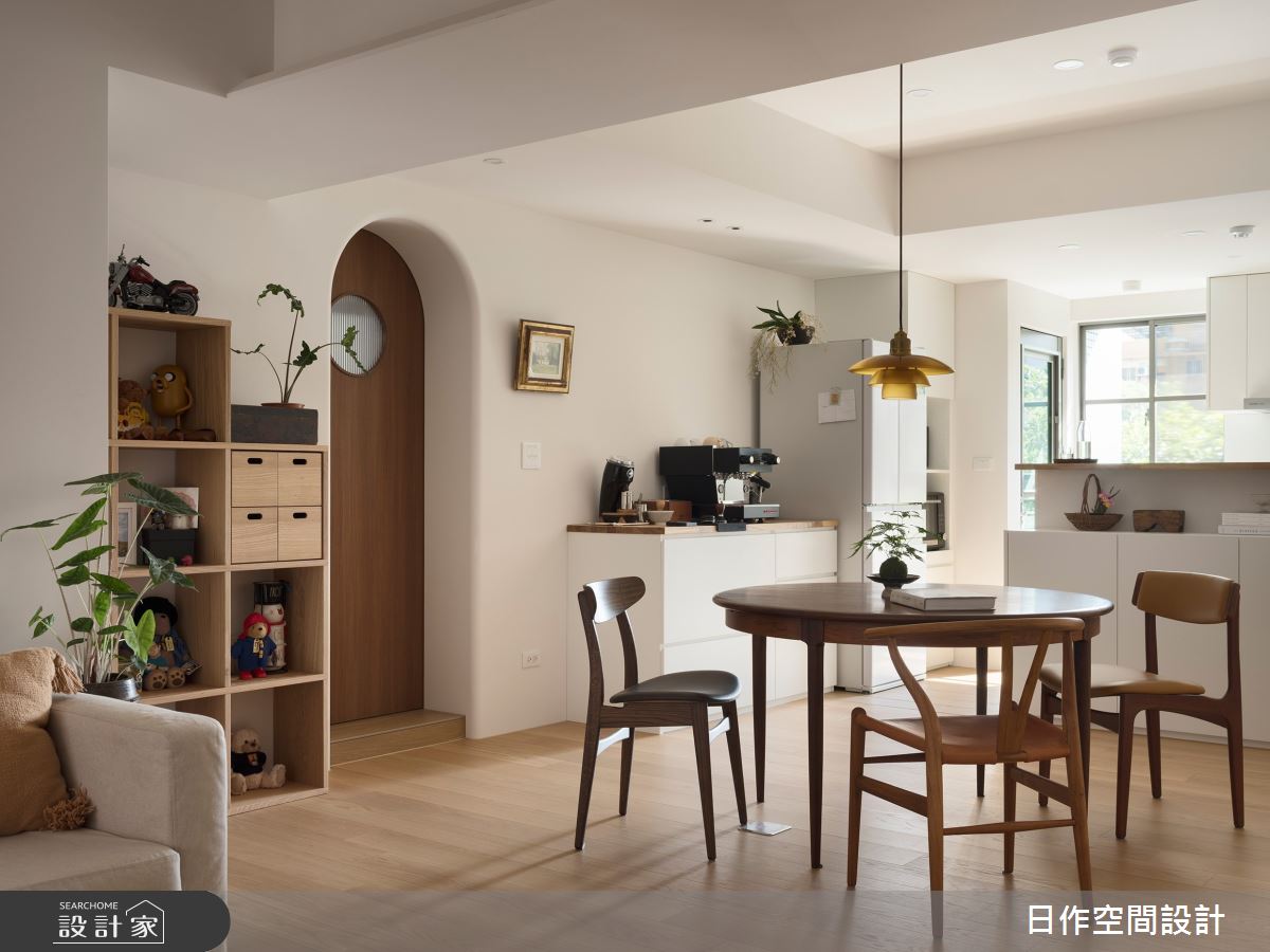 23坪中古屋(5~15年)＿日式無印風客廳餐廳中島案例圖片＿日作空間設計有限公司＿日作_61之12