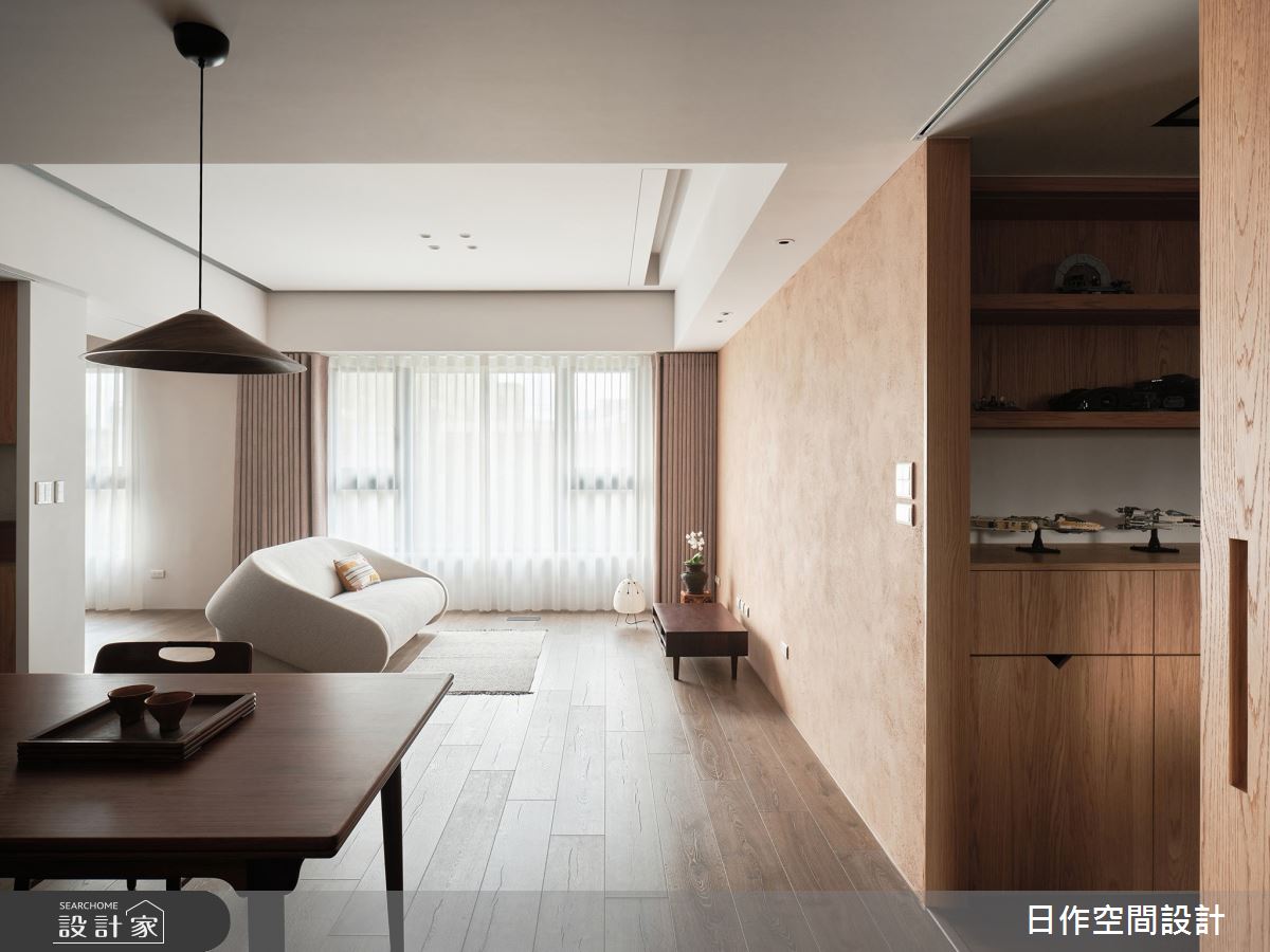 27坪新成屋(5年以下)＿日式無印風客廳餐廳案例圖片＿日作空間設計有限公司＿日作_63之23