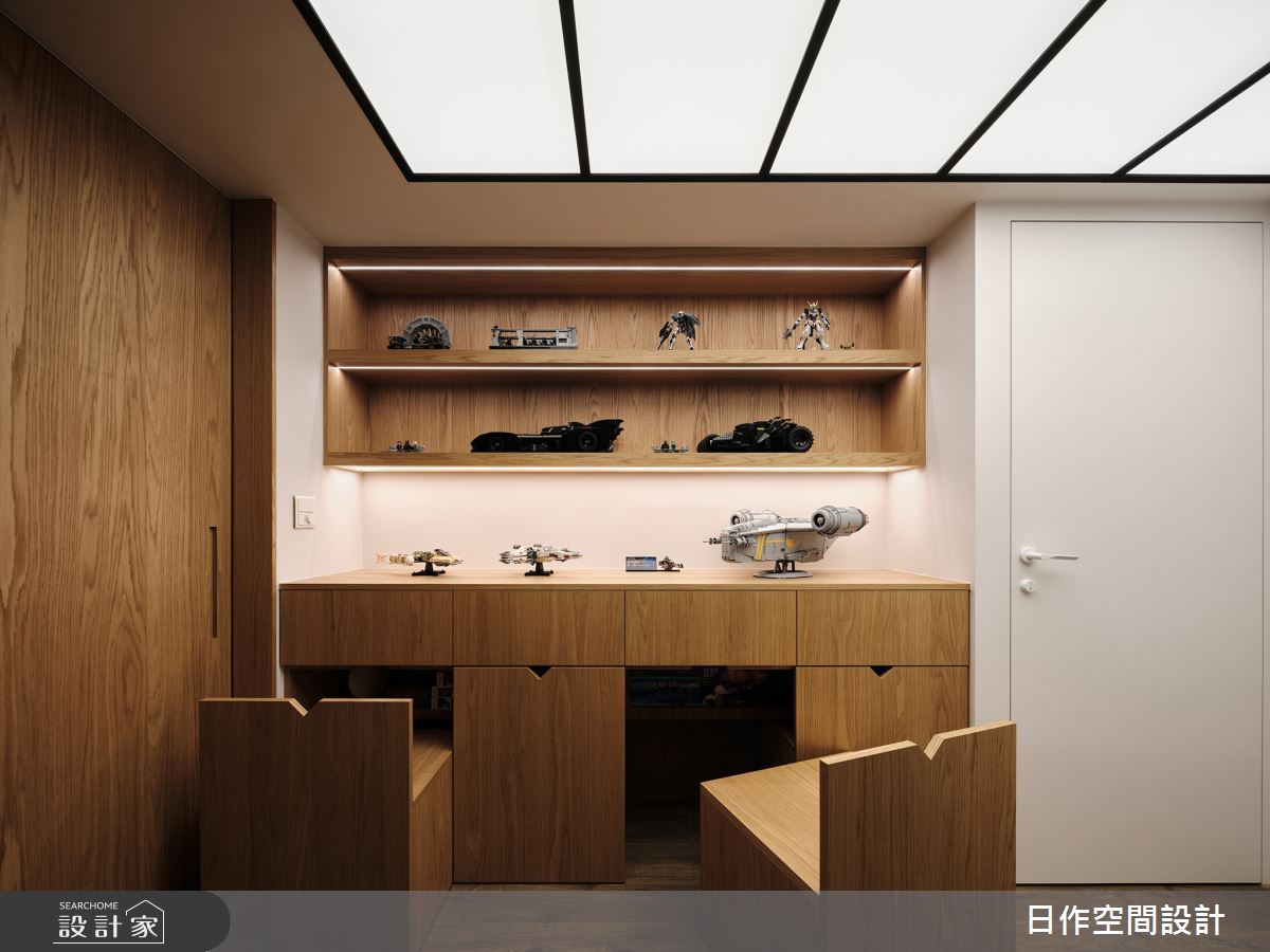 27坪新成屋(5年以下)＿日式無印風書房走廊多功能室案例圖片＿日作空間設計有限公司＿日作_63之27