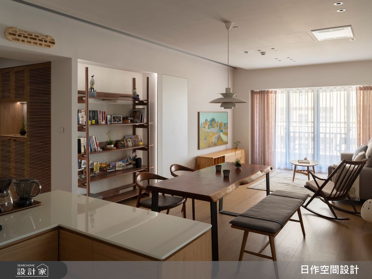 30坪新成屋(5年以下)＿日式北歐風客廳餐廳中島案例圖片＿日作空間設計有限公司＿日作_64之12
