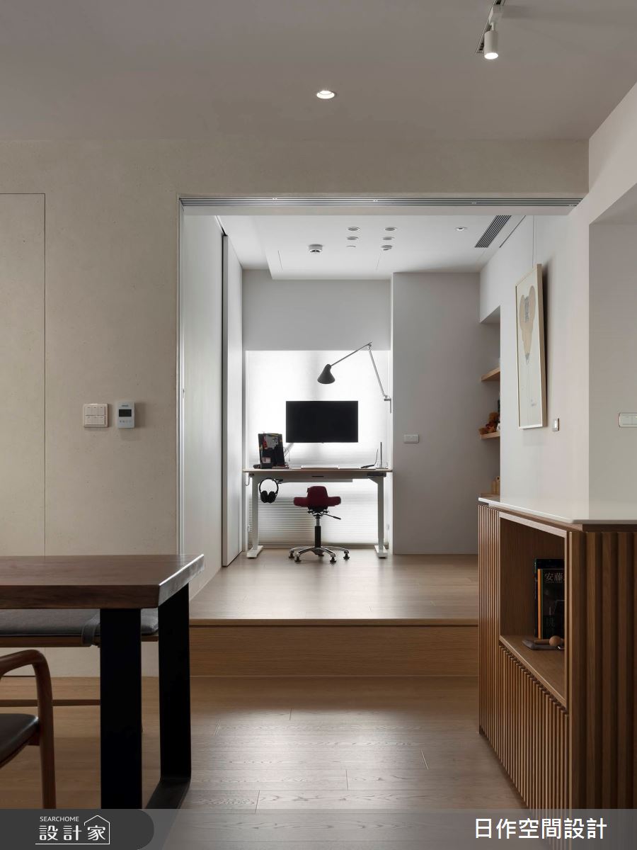 30坪新成屋(5年以下)＿日式北歐風餐廳書房中島案例圖片＿日作空間設計有限公司＿日作_64之26