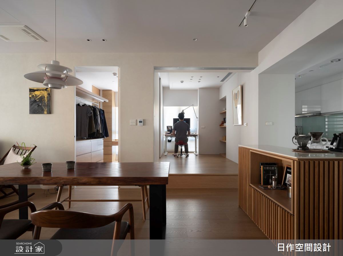 30坪新成屋(5年以下)＿日式北歐風餐廳廚房書房更衣間中島案例圖片＿日作空間設計有限公司＿日作_64之22