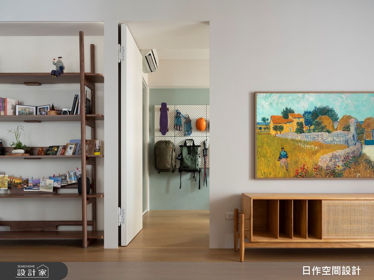 30坪新成屋(5年以下)＿日式北歐風客廳儲藏室案例圖片＿日作空間設計有限公司＿日作_64之17