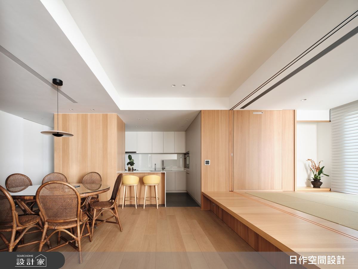 40坪＿人文禪風餐廳廚房和室多功能室中島案例圖片＿日作空間設計有限公司＿日作_66之9