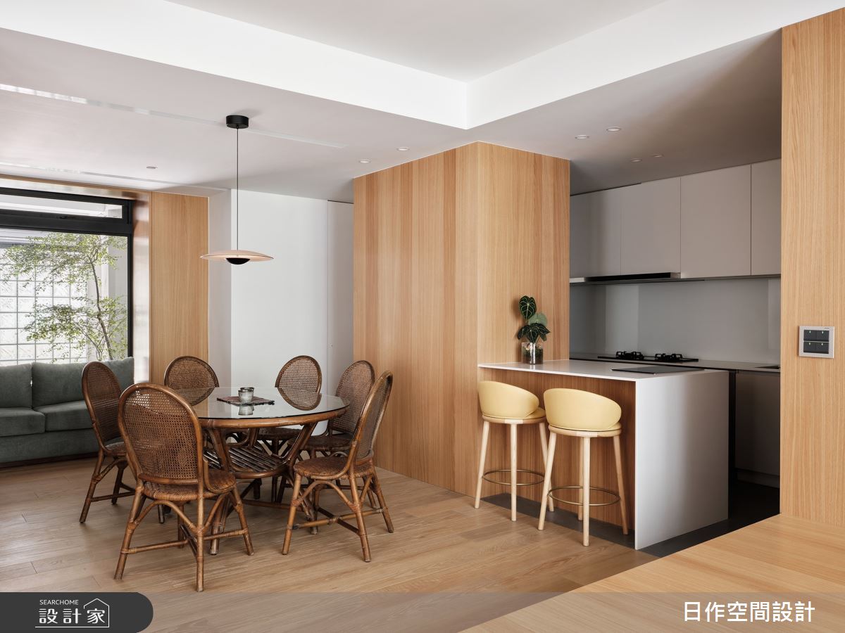 40坪＿人文禪風餐廳廚房中島案例圖片＿日作空間設計有限公司＿日作_66之20