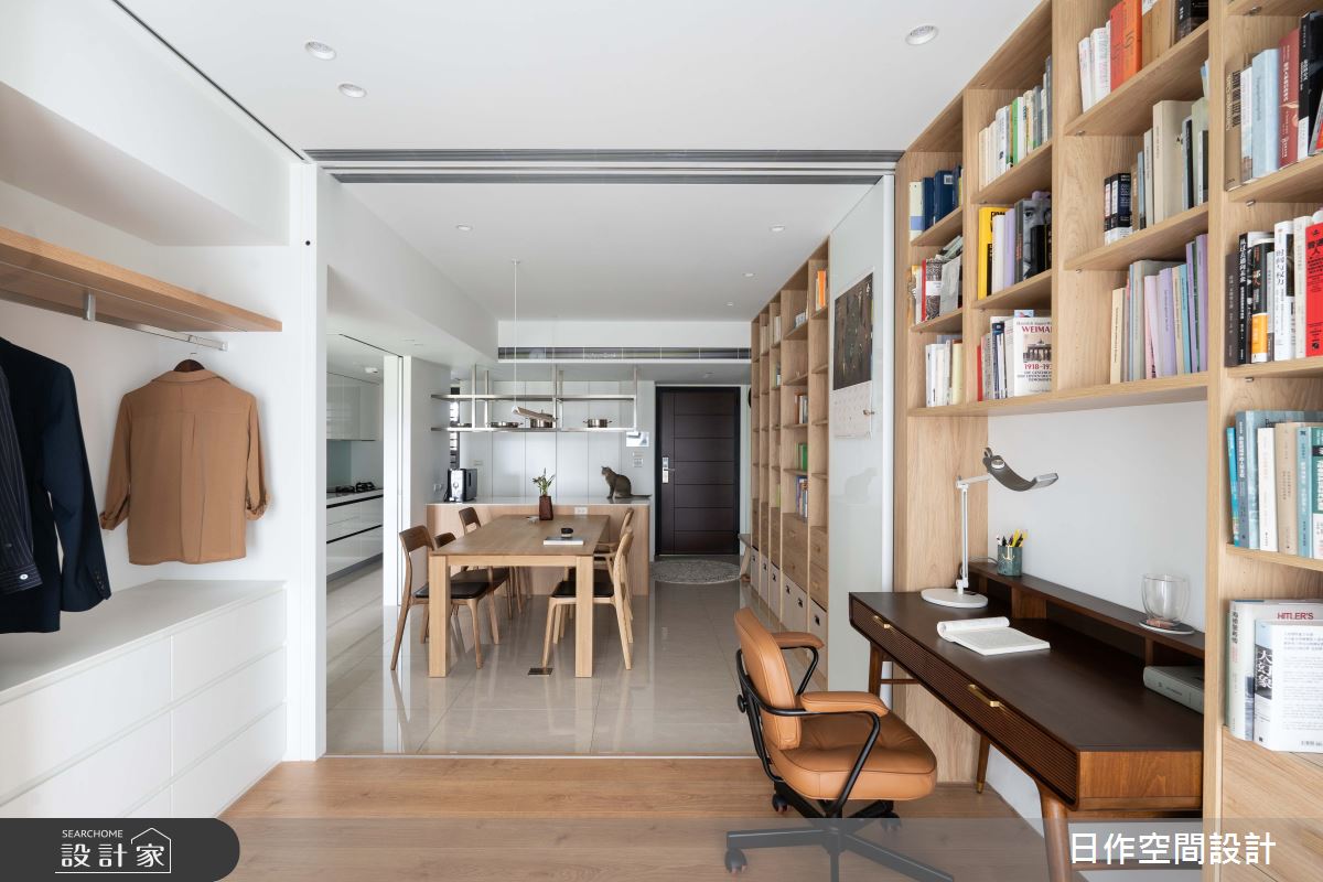 27坪預售屋＿日式無印風玄關餐廳吧檯書房多功能室中島案例圖片＿日作空間設計有限公司＿日作_69.Denology。思想識界之7
