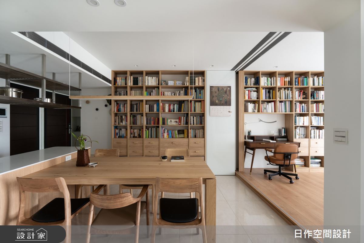 27坪預售屋＿日式無印風玄關餐廳吧檯書房多功能室中島案例圖片＿日作空間設計有限公司＿日作_69.Denology。思想識界之17