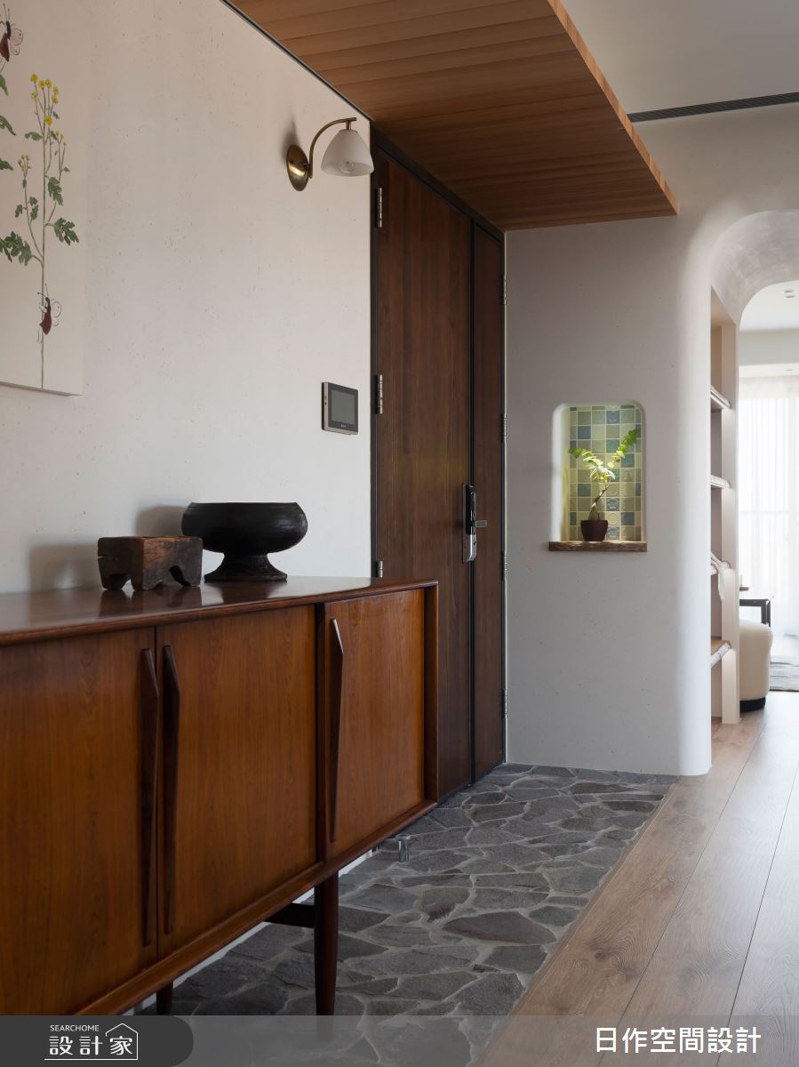 45坪新成屋(5年以下)＿日式無印風玄關案例圖片＿日作空間設計有限公司＿日作_70.minä。織穴之家之2