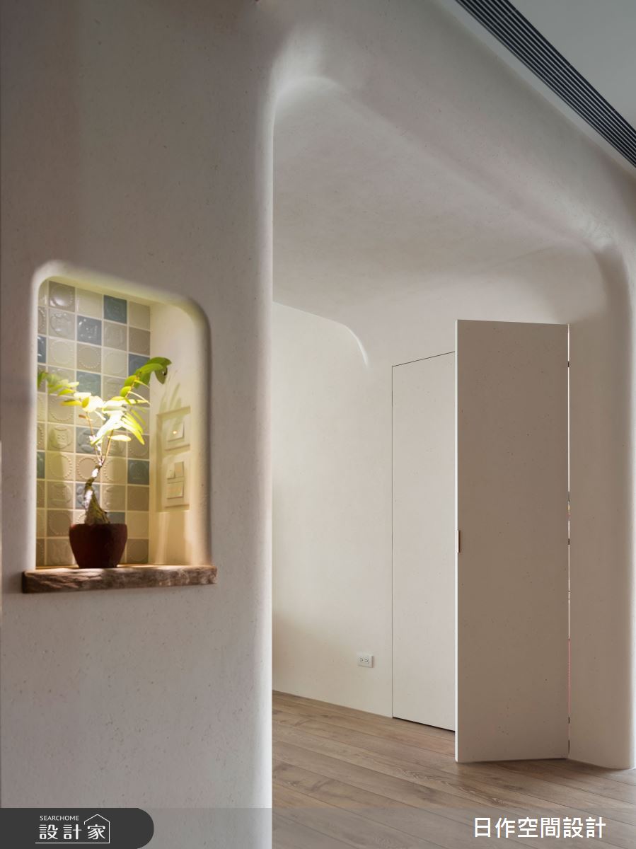 45坪新成屋(5年以下)＿日式無印風玄關案例圖片＿日作空間設計有限公司＿日作_70.minä。織穴之家之3