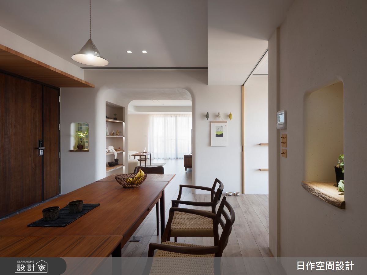 45坪新成屋(5年以下)＿日式無印風玄關餐廳案例圖片＿日作空間設計有限公司＿日作_70.minä。織穴之家之5