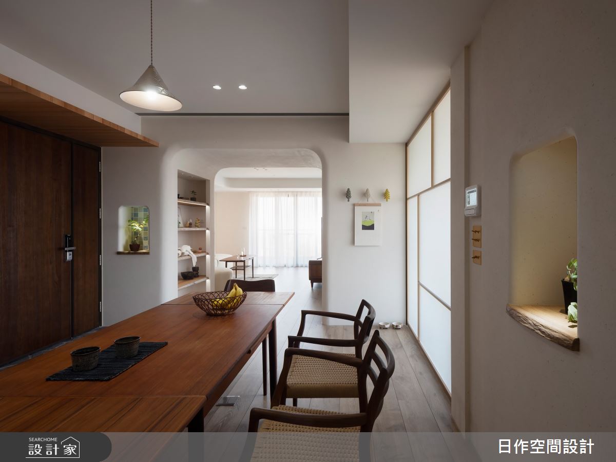 45坪新成屋(5年以下)＿日式無印風玄關餐廳案例圖片＿日作空間設計有限公司＿日作_70.minä。織穴之家之6