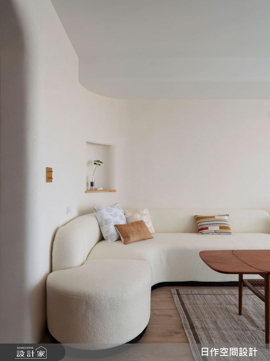 45坪新成屋(5年以下)＿日式無印風客廳案例圖片＿日作空間設計有限公司＿日作_70.minä。織穴之家之17