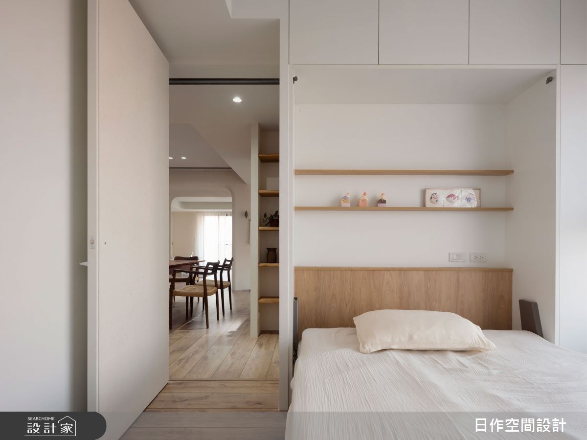 45坪新成屋(5年以下)＿日式無印風臥室案例圖片＿日作空間設計有限公司＿日作_70.minä。織穴之家之20