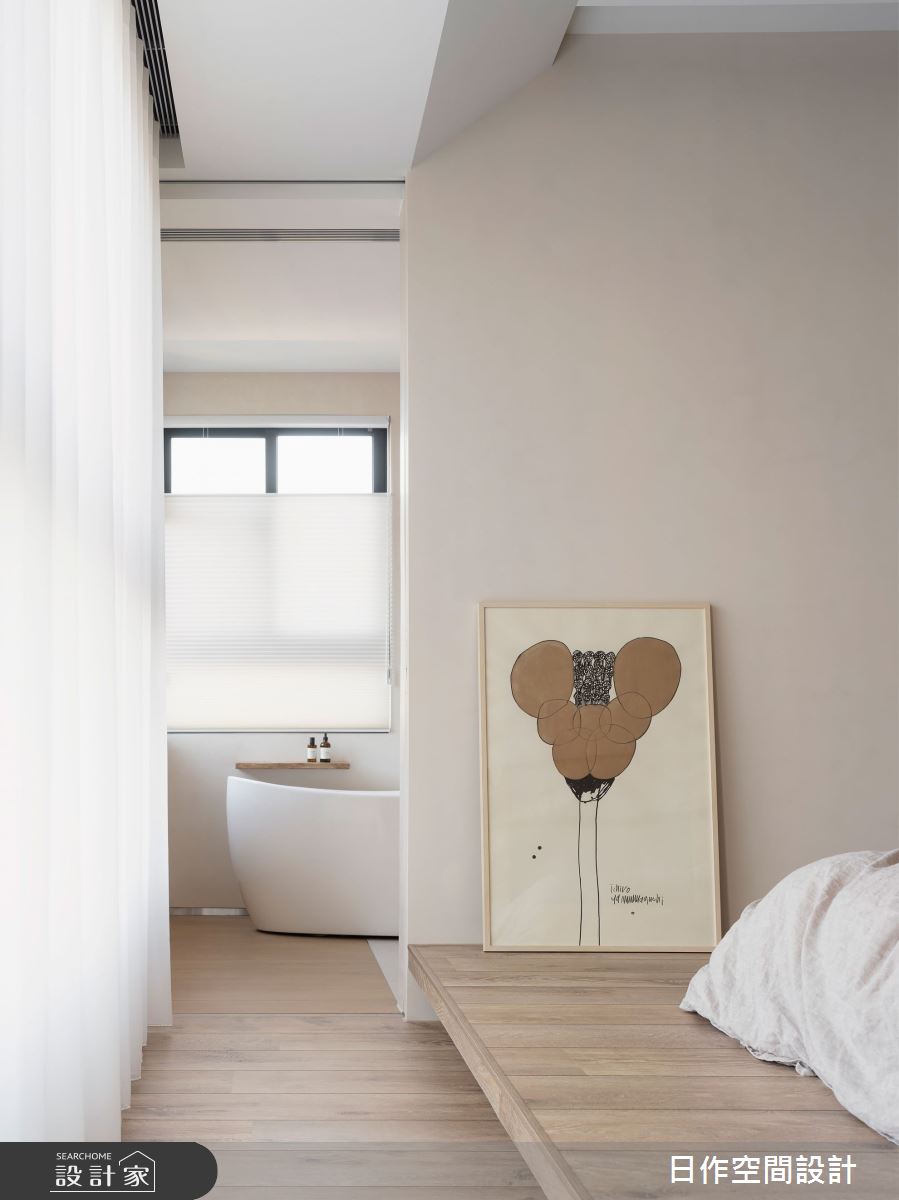 45坪新成屋(5年以下)＿日式無印風臥室浴室案例圖片＿日作空間設計有限公司＿日作_70.minä。織穴之家之22