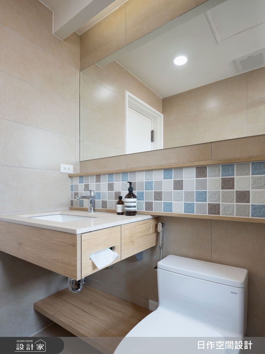 45坪新成屋(5年以下)＿日式無印風浴室案例圖片＿日作空間設計有限公司＿日作_70.minä。織穴之家之32