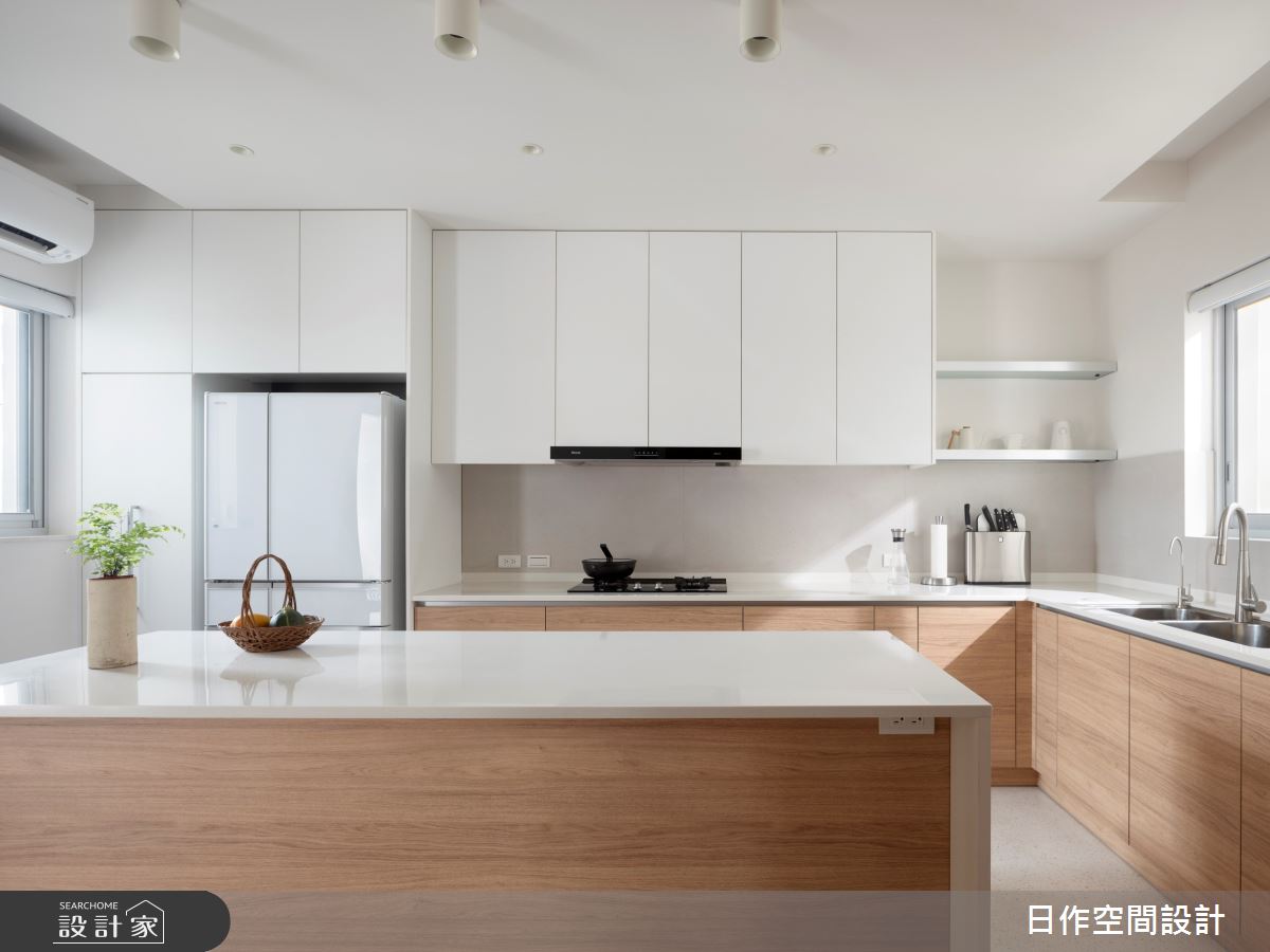 70坪毛胚屋＿現代風廚房中島案例圖片＿日作空間設計有限公司＿日作_71之15